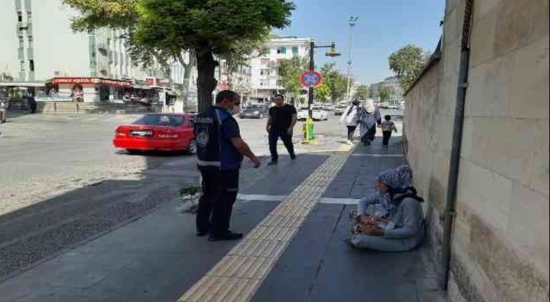 Dilencilik yapan 65 şahsa işlem yapıldı