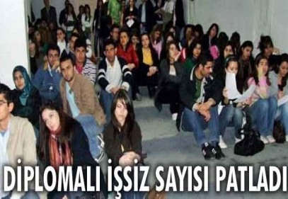 Diplomalı işsisz sayısı tarihin en üst düzeyinde