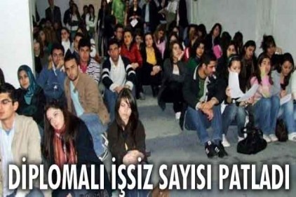 Diplomalı işsisz sayısı tarihin en üst düzeyinde