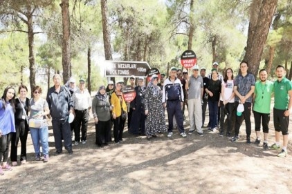 Diyabet hastaları, Dülük Tabiat Parkı&#8217;nda eğitim aldı
