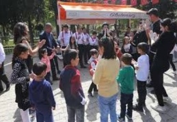 Doğa ile iç içe eğitim görüyorlar