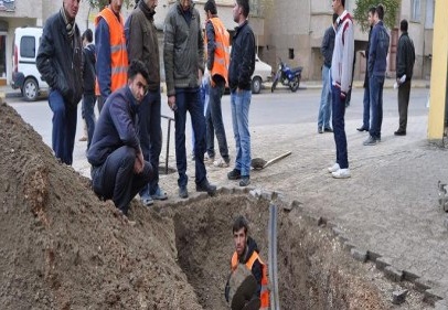 Doğalgaz borusu patladı 