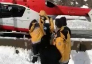 Doğum sancısı tutan kadın, ambulans helikopterle Gaziantep'e sevk edildi