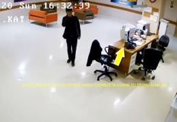 Doktorun telefonunu çaldı, güvenlik kameralarına yakalandı