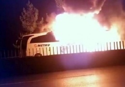 Dokuz günde beşinci otobüs yangını