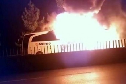Dokuz günde beşinci otobüs yangını