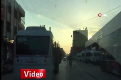 Dolmuşta tehlikeli yolculuk