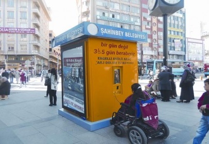 Dolum istasyonları engelli vatandaşlara kolaylık sağlıyor