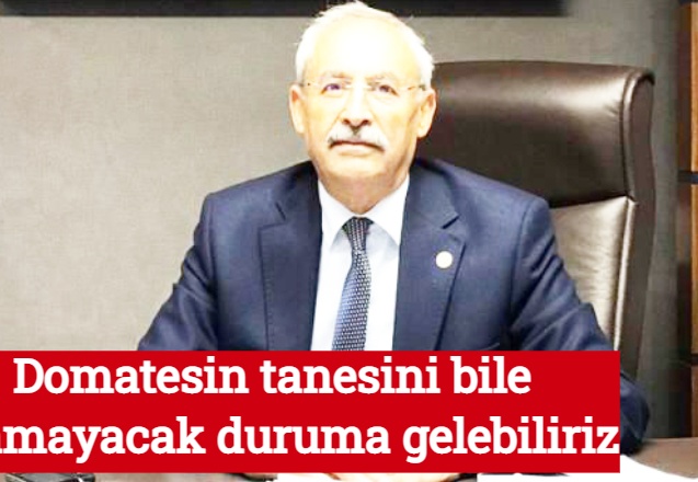 Domatesin tanesini bile alamayacak duruma gelebiliriz