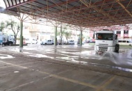 Dört bir taraftan temizlik ve hijyen çalışması yürütülüyor 