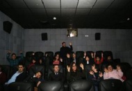 Down sendromlu çocuklar sinema keyfi yaşadı