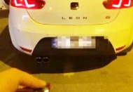 Drift atan ve gürültü yapan 33 araca ceza