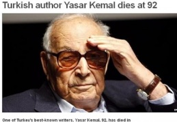 Dünya basını Yaşar Kemal’i yazdı