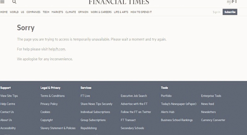 Dünya genelinde haber siteleri çöktü