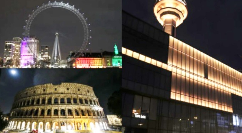 Dünya genelinde ışıklar "iklim krizine dur" demek için 1 saatliğine kapandı