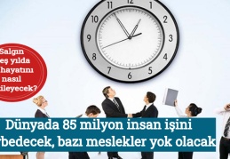  Dünyada 85 milyon insan işini kaybedecek, bazı meslekler yok olacak