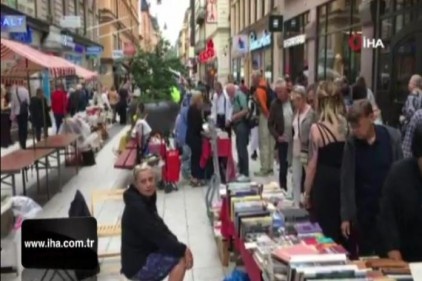 Dünyanın en uzun kitap stantları İsveç&#039;te kuruldu