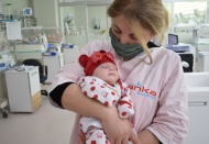 Duru bebek taburcu oldu