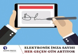 E-imza sayısı yüzde 4,7 arttı