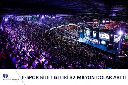 e-spor bilet geliri 32 milyon dolar arttı