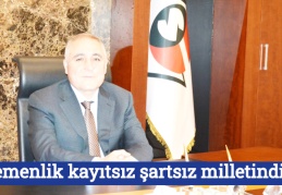 Egemenlik kayıtsız şartsız milletindir