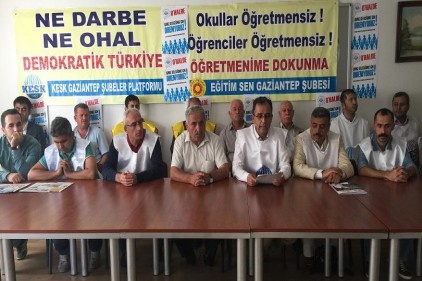 Eğitim Sen üyesi 9 bin 800 öğretmen açığa alındı