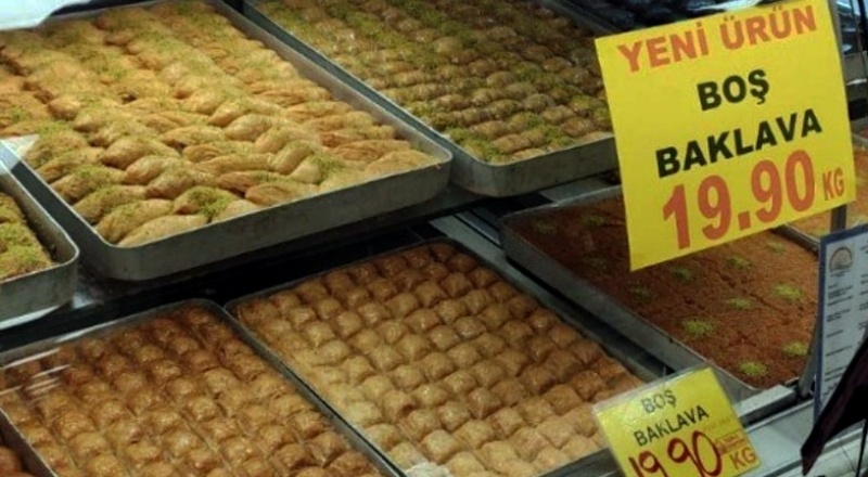 Ekonomiyi anlatan 'yeni' ürün: İçi boş baklava