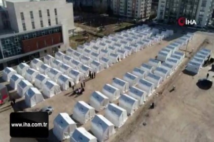 Elazığ&#039;da yeni çadır kentler kuruldu