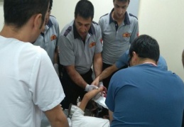 Elini kıyma makinesine kaptıran çocuğu itfaiye kurtardı