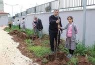 Emniyet Amirliği’nin yeni binasına150 ağaç dikildi