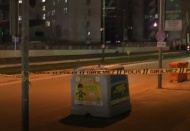 Emniyet önündeki şüpheli poşet fünye ile patlatıldı