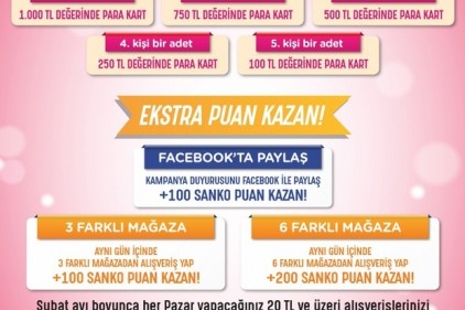 En yüksek puanı toplayan herkese çekilişsiz kurasız ödül