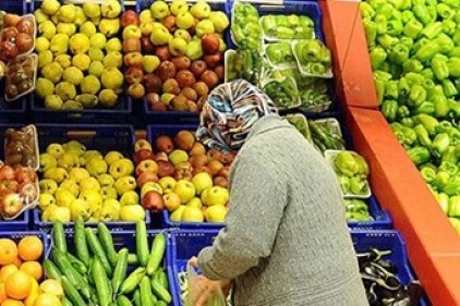 Enflasyonun seyrinde yüksek seyreden gıda fiyatlarının belirleyici oldu