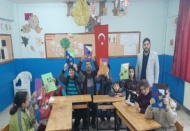 Engelli öğrencilerin karne sevinci
