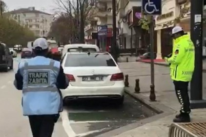 Engelli yerlerine park edenlere ceza yağdı