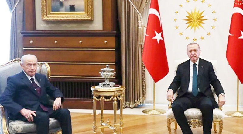 Erdoğan ile Bahçeli arasında sürpriz görüşme