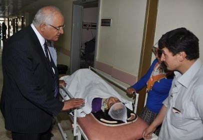 Erdoğan, Şehitkamil Devlet Hastanesi'ni ziyaret etti