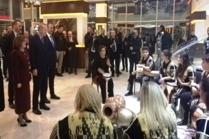 Erdoğan&#8217;a özel bir gösteri sundular