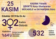 Erkekler 302 kadını öldürdü 532 kadına şiddet uyguladı
