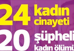 Erkekler Temmuz’da 28 kadını öldürdü