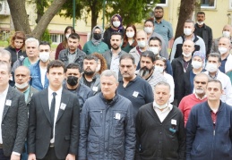 Ersin Arslan’a hüzünlü tören