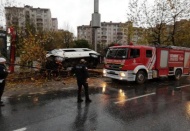 Esenyurt'ta servis minibüsü kaza yaptı!