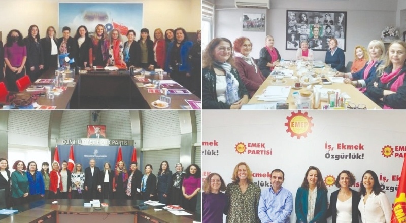 EŞİK, CHP, EMEP ve Kadın Partisi'yle görüştü