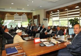 Eski başkanlarla bir araya geldi