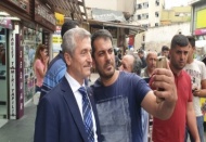 Eski Saray ve Karagöz Caddesi’nde esnafı ziyaret etti