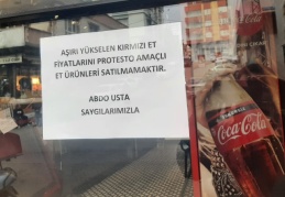 Esnaf, fiyat artışını protesto etmek için et satışını durdurdu