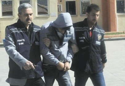 Etekli hırsız güvenlik kamerasınca kaydedildi 