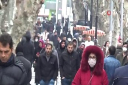 Evde kal çağrısına uymadılar, caddeleri doldurdular
