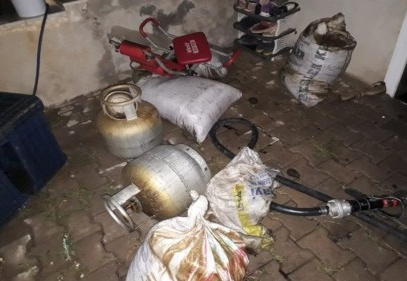 Evin bodrumunda yangın paniği 