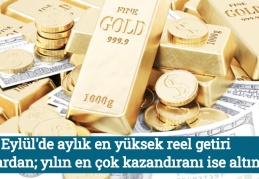 Eylül'de aylık en yüksek reel getiri dolardan; yılın en çok kazandıranı ise altın